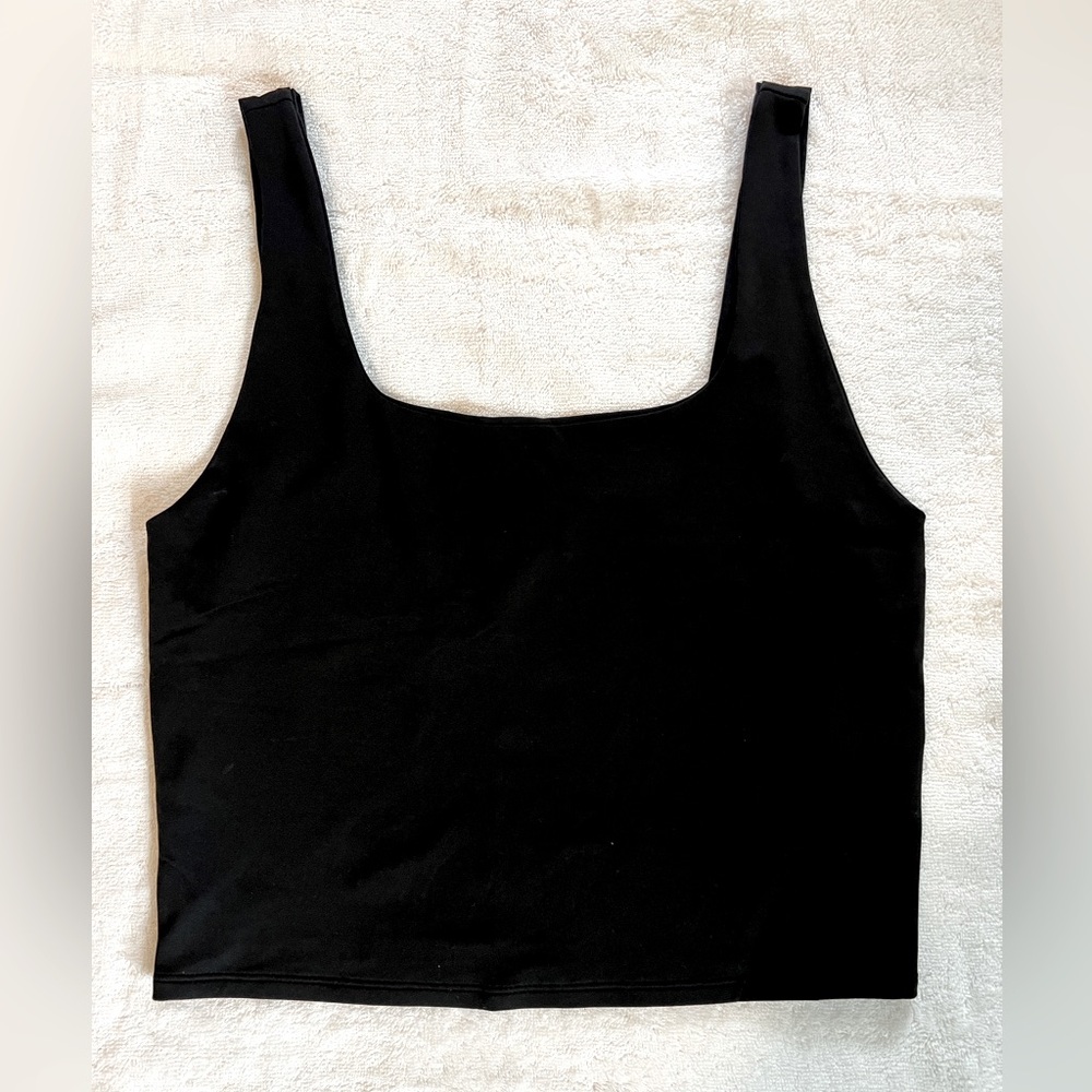 Forever 21 Tank Crop Top, Black, Large